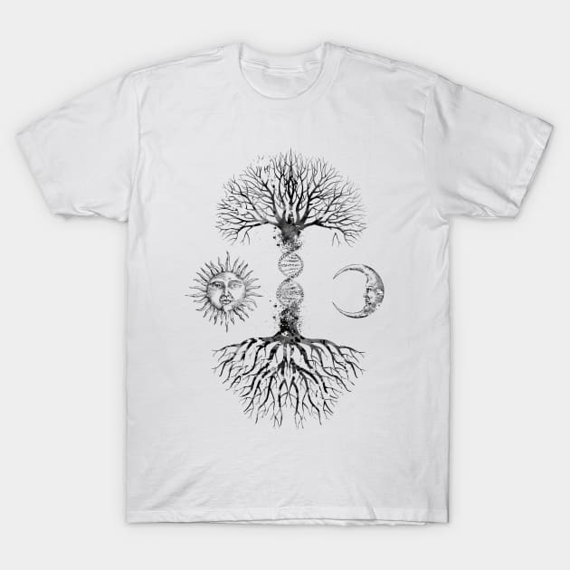 DNA Tree T-Shirt by erzebeth